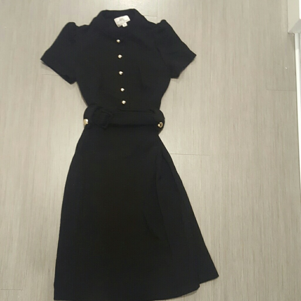 Black wool Milly dress